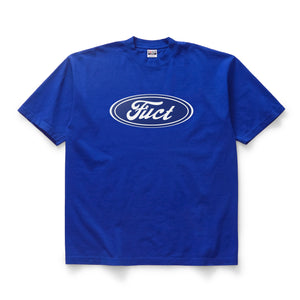 OVAL PARODY T-SHIRT COBALT BLUE