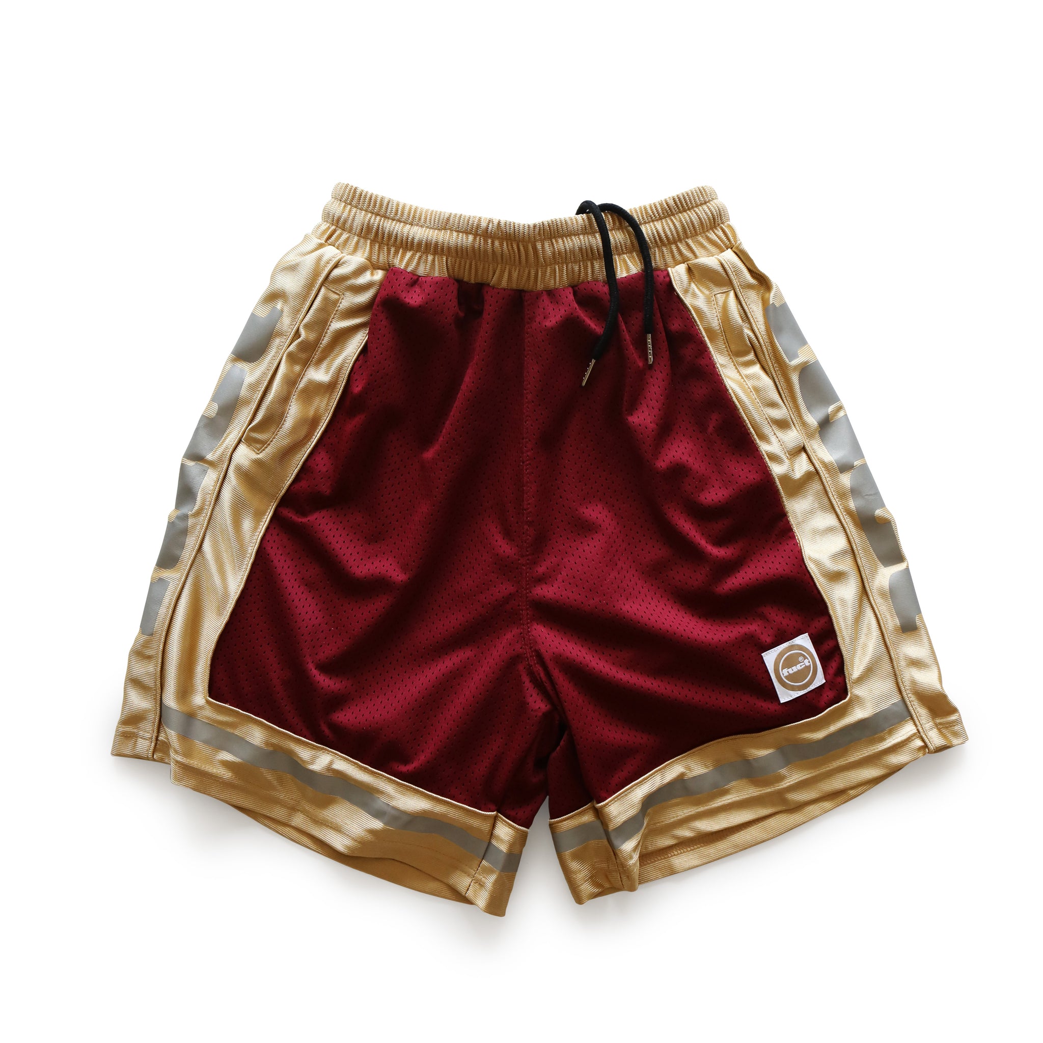 3M MESH SHORTS BURGUNDY/GOLD