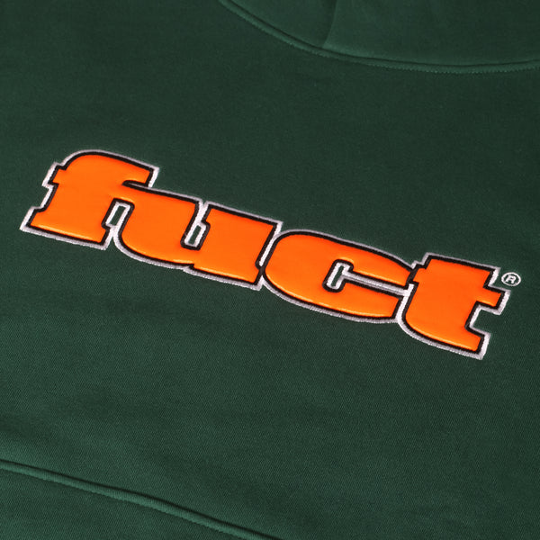 OG LOGO SATIN APPLIQUÉ HOODIE IVY GREEN