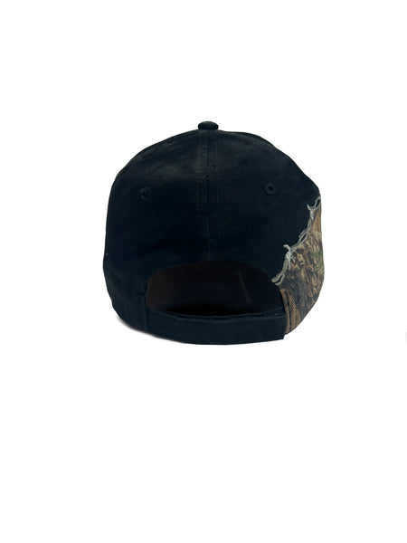Oval Parody Barbed Wire Camo Hat (Black)