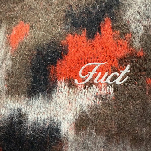 ORANGE CAMO MOHAIR PULLOVER