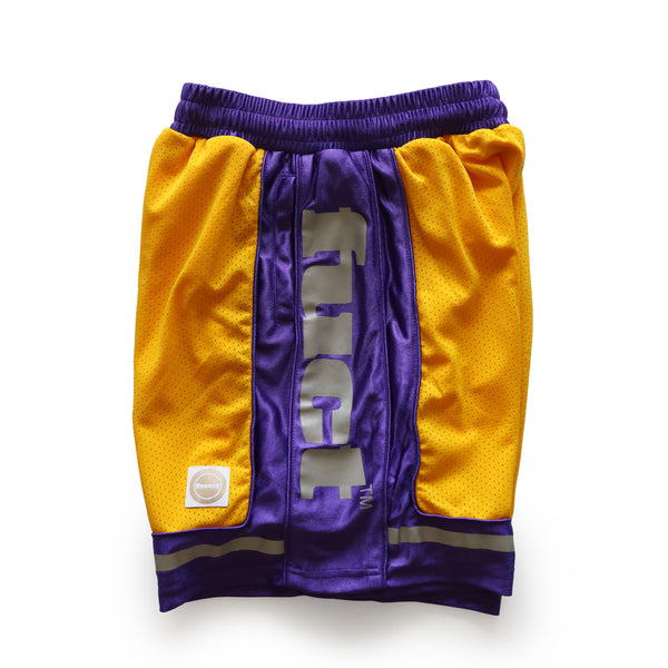 3M MESH SHORTS PURPLE/GOLD