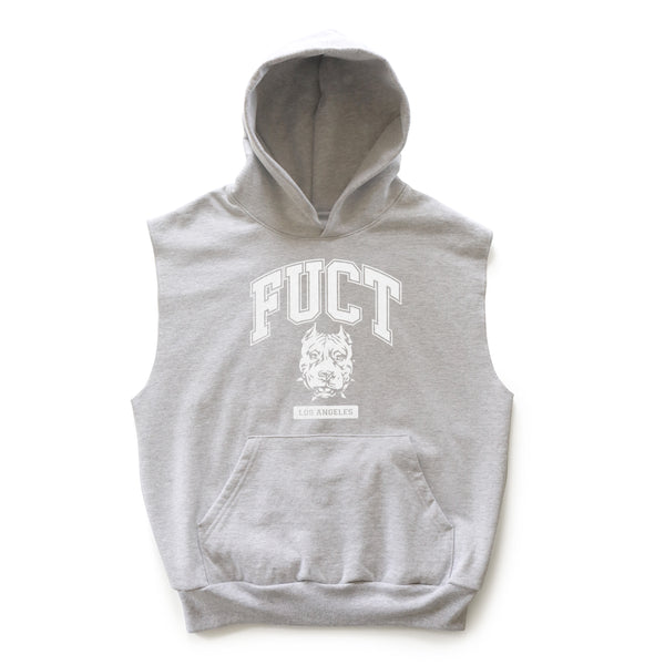 PITBULL ACADEMY LOGO SLEEVELESS HOOD PULLOVER