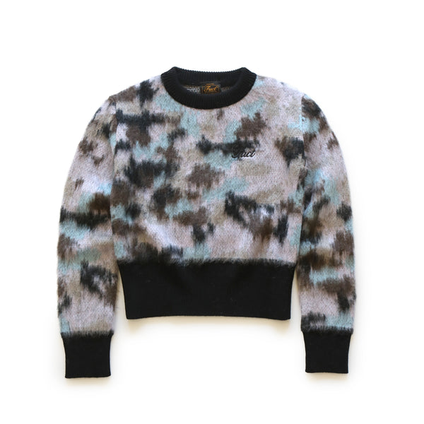 LAVENDER CAMO MOHAIR PULLOVER