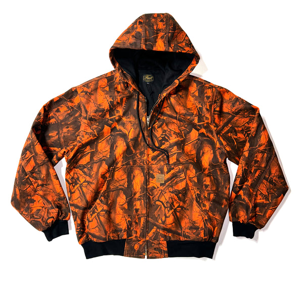 CAMO WORK HOODIE ORANGE