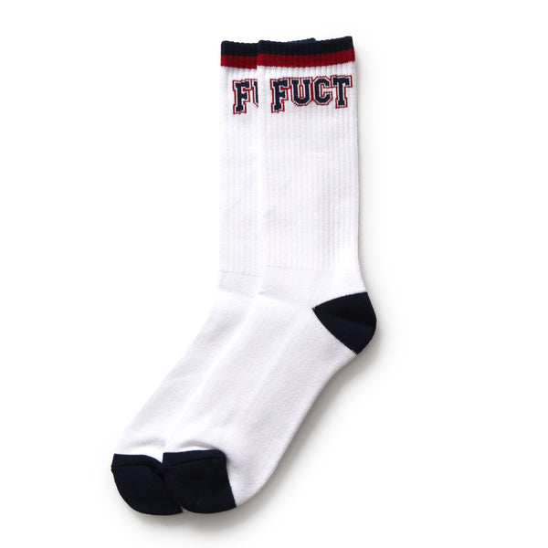 ACADEMY LOGO SOCKS WHITE